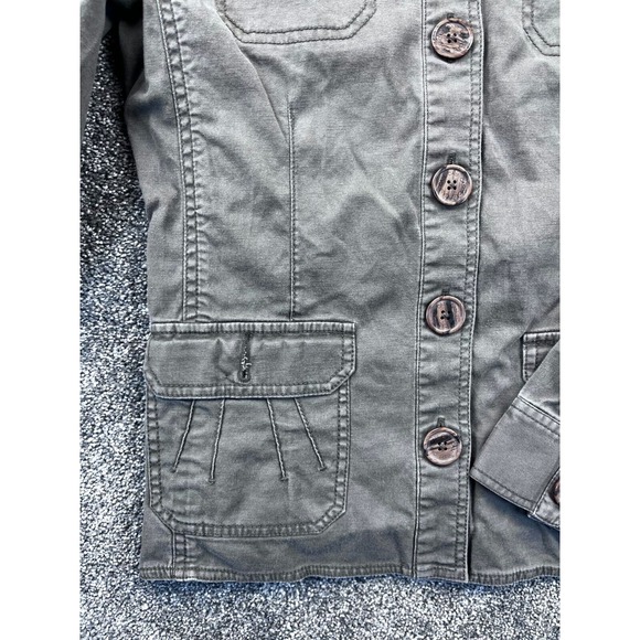 Cabi Womens Military Style Button-Up Jacket Medium Army Green - Picture 7 of 9